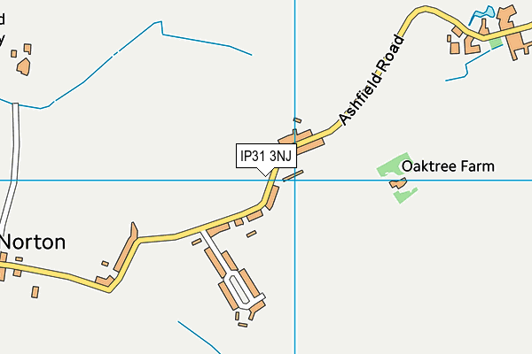 IP31 3NJ map - OS VectorMap District (Ordnance Survey)