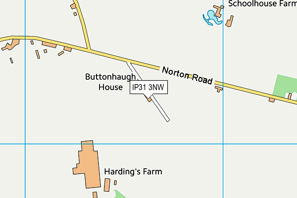 IP31 3NW map - OS VectorMap District (Ordnance Survey)