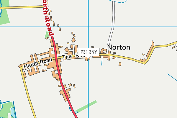 IP31 3NY map - OS VectorMap District (Ordnance Survey)