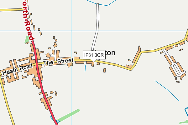 IP31 3QR map - OS VectorMap District (Ordnance Survey)
