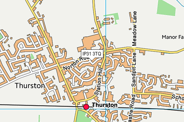 IP31 3TQ map - OS VectorMap District (Ordnance Survey)