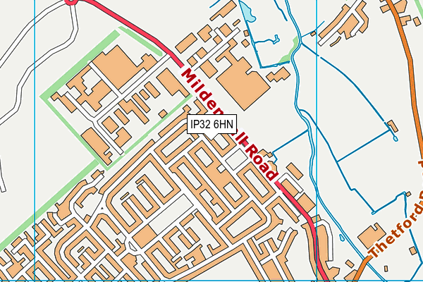 IP32 6HN map - OS VectorMap District (Ordnance Survey)