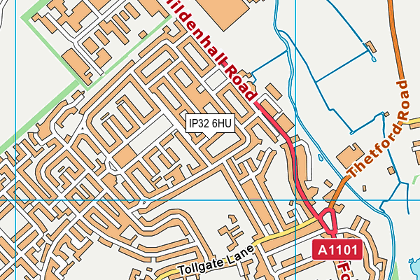 Map of LITTLE ANGELS BURY ST EDMUNDS LIMITED at district scale
