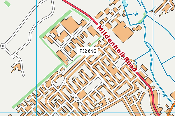 IP32 6NG map - OS VectorMap District (Ordnance Survey)