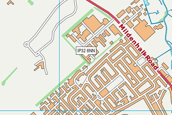 IP32 6NN map - OS VectorMap District (Ordnance Survey)