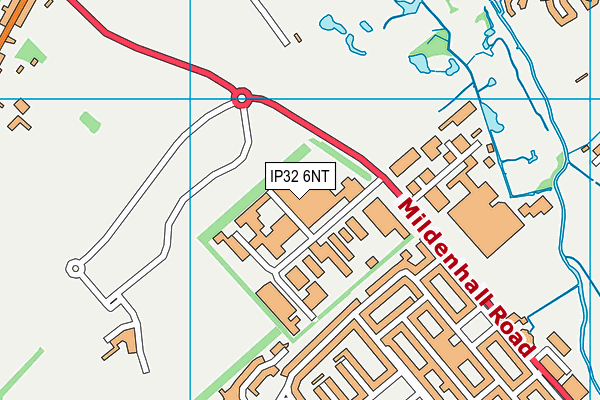 IP32 6NT map - OS VectorMap District (Ordnance Survey)