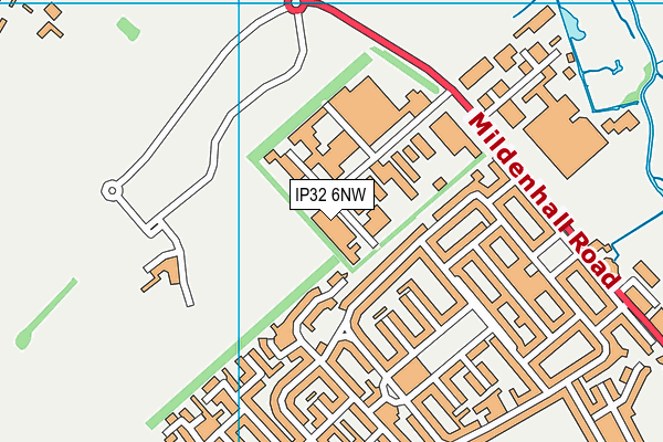 IP32 6NW map - OS VectorMap District (Ordnance Survey)