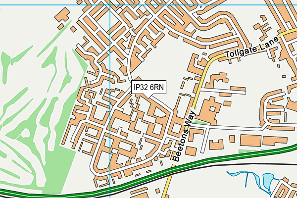 IP32 6RN map - OS VectorMap District (Ordnance Survey)