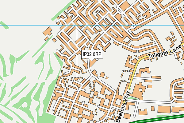 IP32 6RP map - OS VectorMap District (Ordnance Survey)
