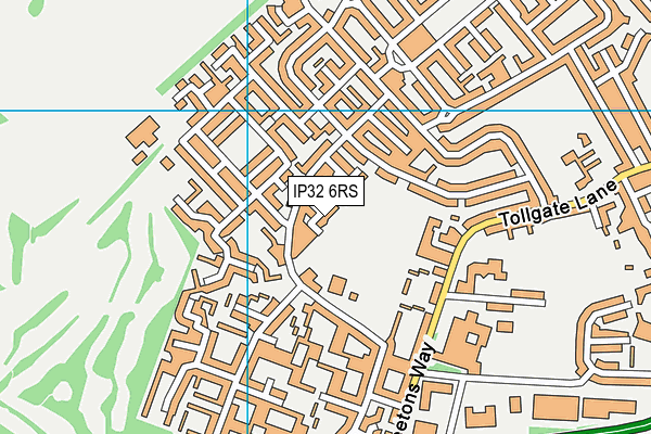 Howard Park map (IP32 6RS) - OS VectorMap District (Ordnance Survey)