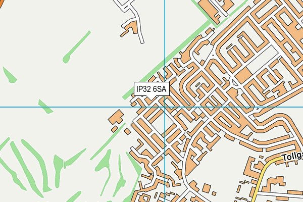 Howard Community Academy map (IP32 6SA) - OS VectorMap District (Ordnance Survey)