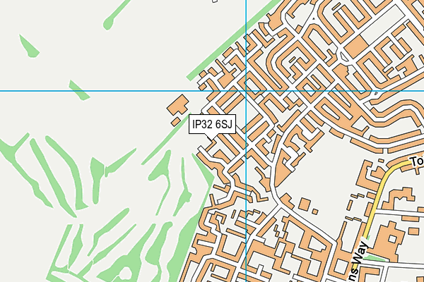 IP32 6SJ map - OS VectorMap District (Ordnance Survey)