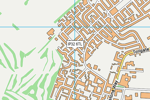 IP32 6TL map - OS VectorMap District (Ordnance Survey)