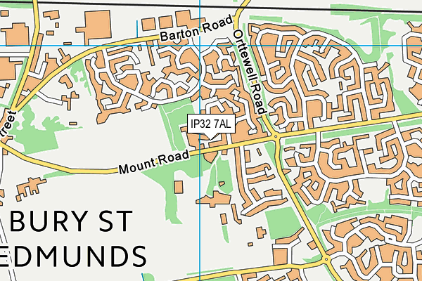 IP32 7AL map - OS VectorMap District (Ordnance Survey)