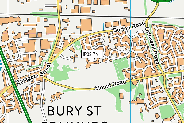 IP32 7NH map - OS VectorMap District (Ordnance Survey)