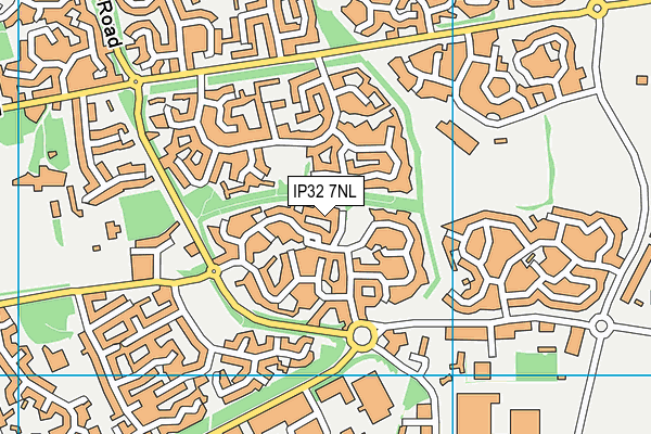 IP32 7NL map - OS VectorMap District (Ordnance Survey)
