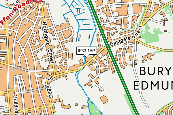Map of EASTGATE STREET (BURY ST EDMUNDS) MANAGEMENT COMPANY LIMITED at district scale