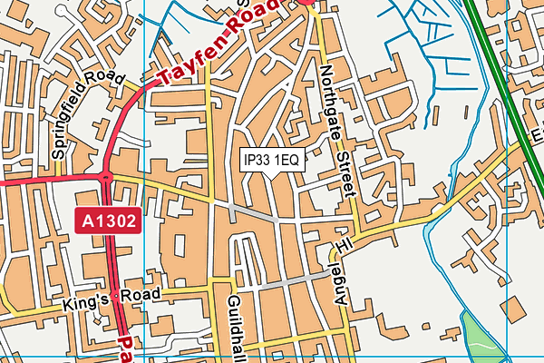 IP33 1EQ map - OS VectorMap District (Ordnance Survey)