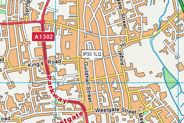 IP33 1LQ map - OS VectorMap District (Ordnance Survey)