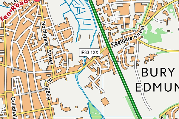 Map of G.L. PROPERTIES BURY ST EDMUNDS LIMITED at district scale