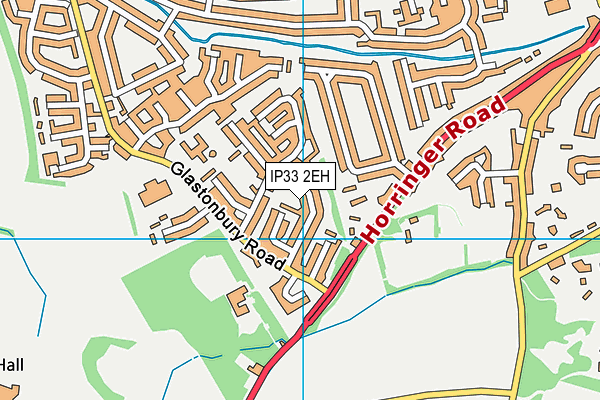 IP33 2EH map - OS VectorMap District (Ordnance Survey)