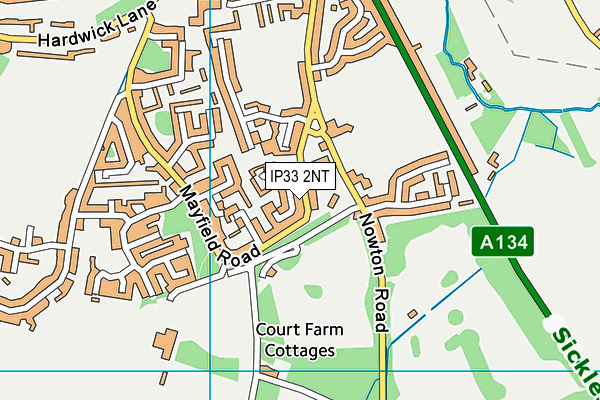 IP33 2NT map - OS VectorMap District (Ordnance Survey)