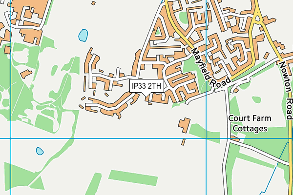 IP33 2TH map - OS VectorMap District (Ordnance Survey)