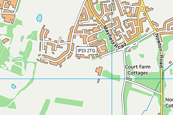 IP33 2TQ map - OS VectorMap District (Ordnance Survey)