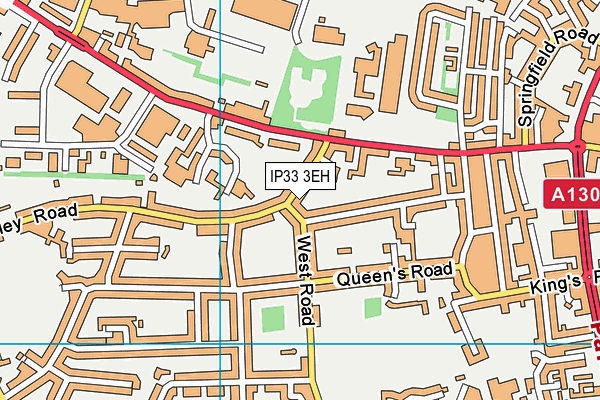 IP33 3EH map - OS VectorMap District (Ordnance Survey)