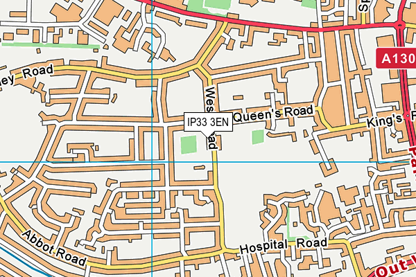 IP33 3EN map - OS VectorMap District (Ordnance Survey)