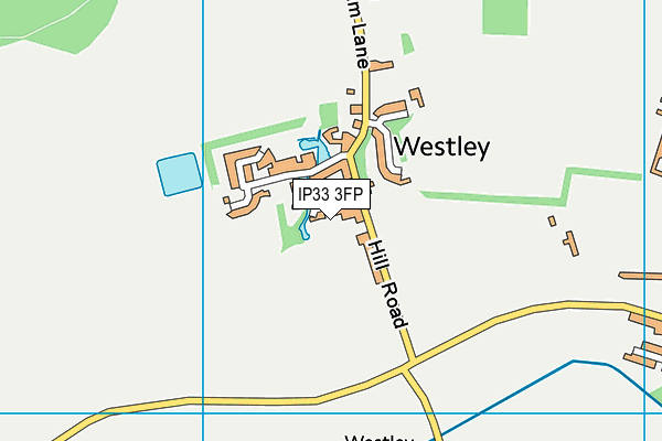 IP33 3FP map - OS VectorMap District (Ordnance Survey)