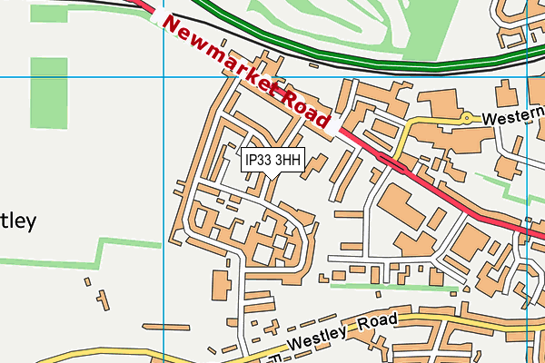 IP33 3HH map - OS VectorMap District (Ordnance Survey)