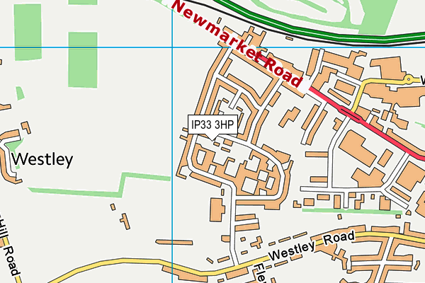 IP33 3HP map - OS VectorMap District (Ordnance Survey)