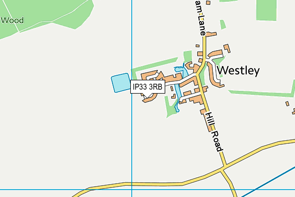 IP33 3RB map - OS VectorMap District (Ordnance Survey)