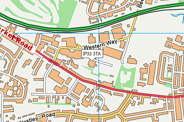 IP33 3TA map - OS VectorMap District (Ordnance Survey)