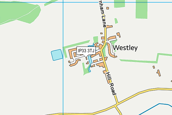 IP33 3TJ map - OS VectorMap District (Ordnance Survey)