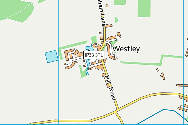 IP33 3TL map - OS VectorMap District (Ordnance Survey)