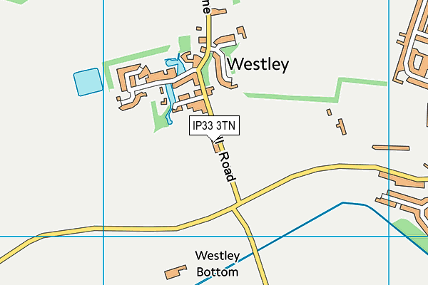 IP33 3TN map - OS VectorMap District (Ordnance Survey)