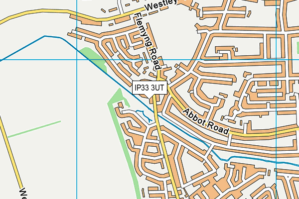 IP33 3UT map - OS VectorMap District (Ordnance Survey)