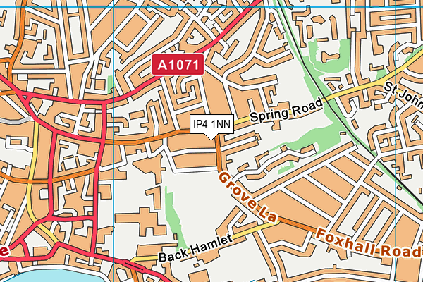 IP4 1NN map - OS VectorMap District (Ordnance Survey)