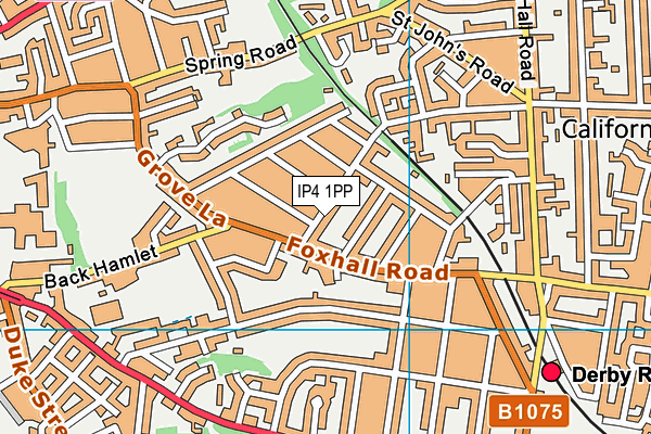 IP4 1PP map - OS VectorMap District (Ordnance Survey)