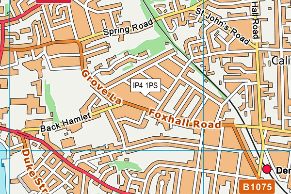 IP4 1PS map - OS VectorMap District (Ordnance Survey)