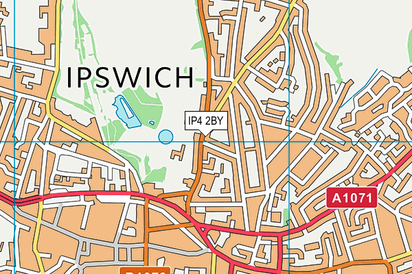 IP4 2BY map - OS VectorMap District (Ordnance Survey)