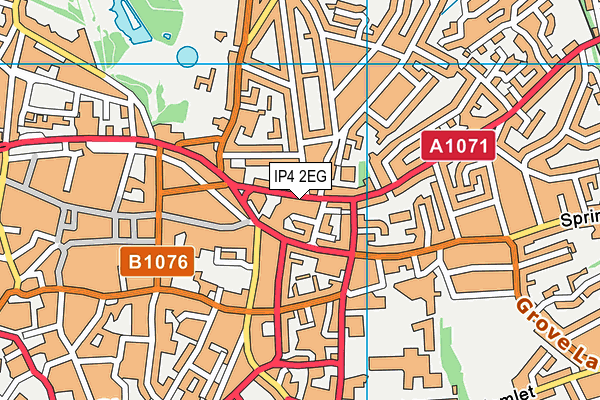 IP4 2EG map - OS VectorMap District (Ordnance Survey)