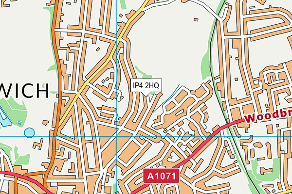 IP4 2HQ map - OS VectorMap District (Ordnance Survey)