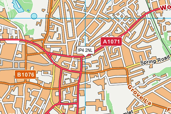 IP4 2NL map - OS VectorMap District (Ordnance Survey)