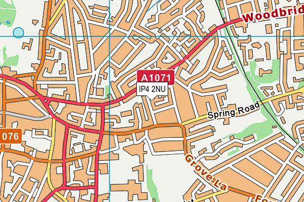 IP4 2NU map - OS VectorMap District (Ordnance Survey)