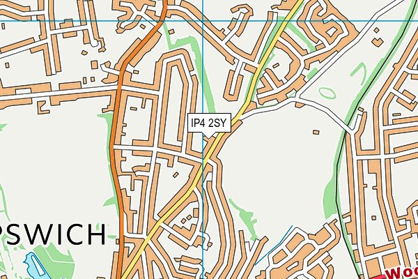IP4 2SY map - OS VectorMap District (Ordnance Survey)
