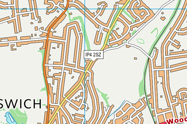 IP4 2SZ map - OS VectorMap District (Ordnance Survey)