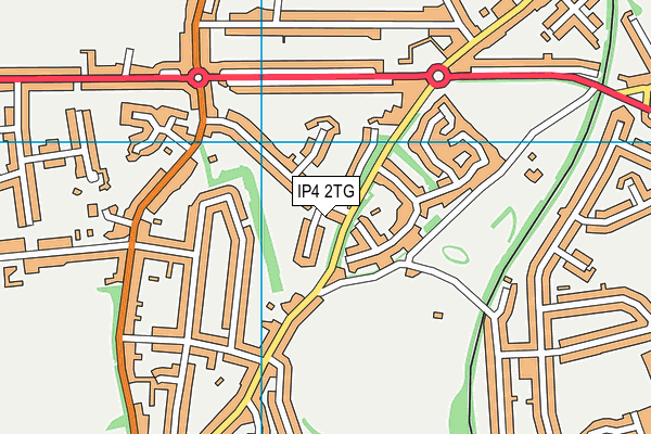 IP4 2TG map - OS VectorMap District (Ordnance Survey)
